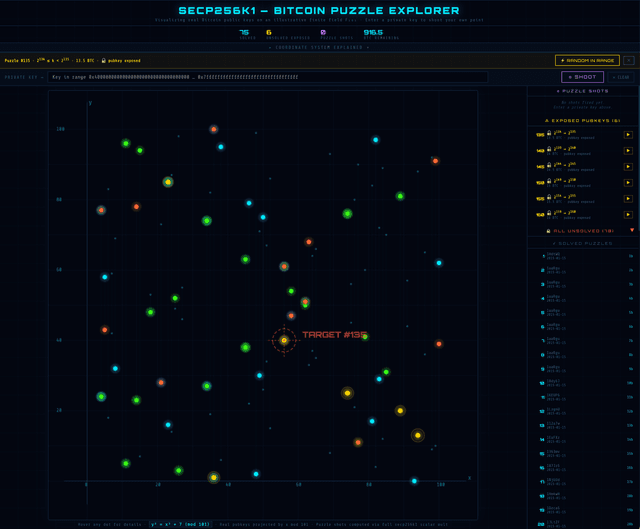Bitcoin Puzzle Explorer screenshot