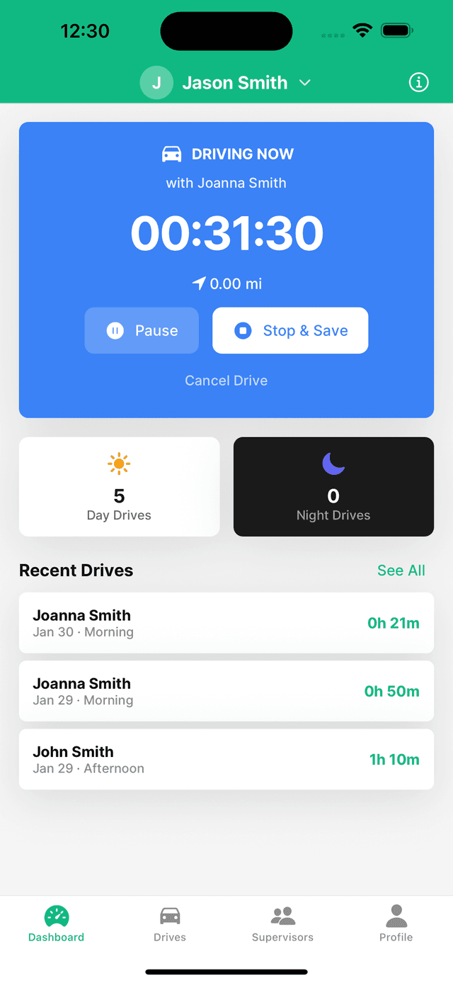 DriveMint app screenshot